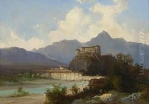 Blick Auf Kufstein. by Ferdinand Feldhutter