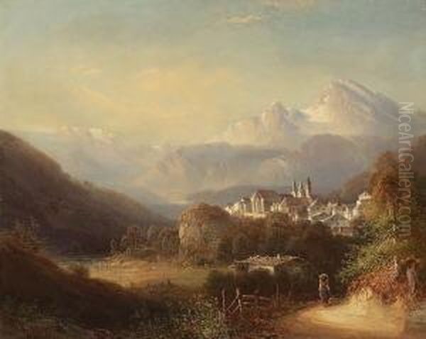 Blick Auf Berchtesgaden Mit
 Watzmann. - view 1