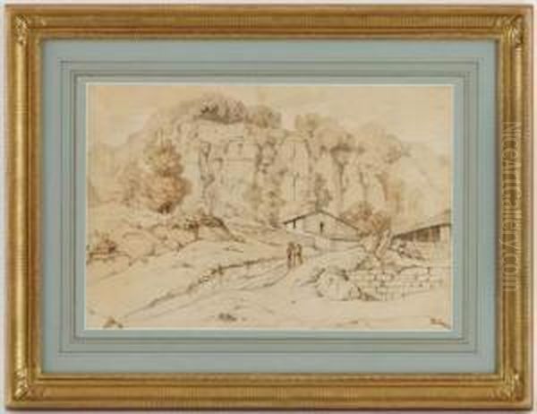 Vue Du Couvent De La Vernia En Toscane Ou Saint-francois D'assiserecu Les Stigmates - view 1