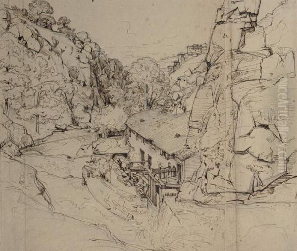 Four Landscape Drawings - view 1