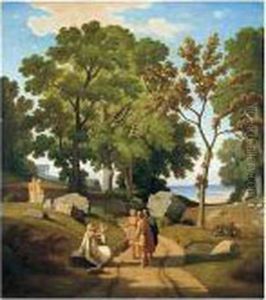Homere Et Les Bergers by Theodore Caruelle d' Aligny