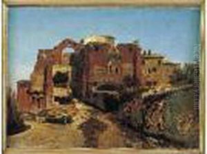 Vue De Ruines Romaines A Albano