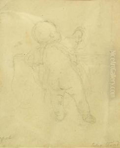 Standing Infant, Seen From Behind - view 1