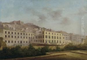 Veduta Di Castel Sant""elmo E Di Palazzo Alvarez Toledo A Napoli by Salvatore Fergola