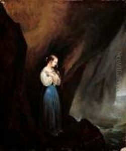 Mare In Burrasca-1842 by Salvatore Fergola
