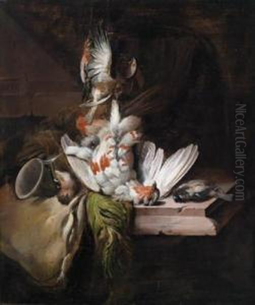 Natura Morta Venatoria Con Cacciagione E Attrezzi Da Caccia by William Gowe Ferguson