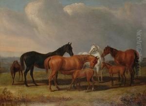 Horses In A Landscape Horses In A Landscape