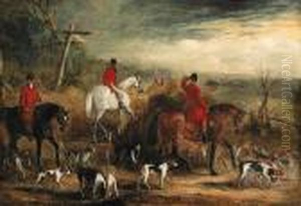 Huntsmen And Hounds At A Crossroads - view 1