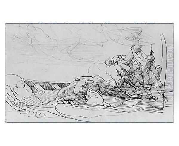 Study for "The Siege of Gibraltar": The Wrecked - view 1