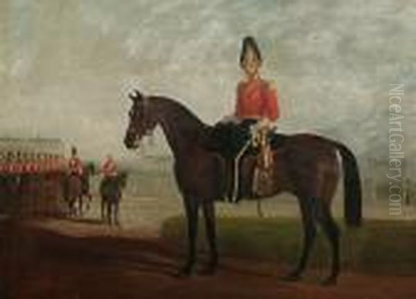 An Officer Of The 1st King's Dragoon Guards Mounted On Horseback - view 1