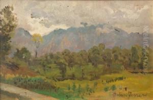 Paesaggio Della Valle D'aosta by Arturo Ferrari