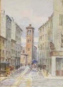 Via Tre Alberghi E San Satiro E Via Speronari by Arturo Ferrari