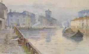 La Darsena Di Via Arena by Arturo Ferrari