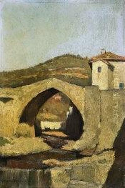 Paesaggio Montano Con Ponte - view 1