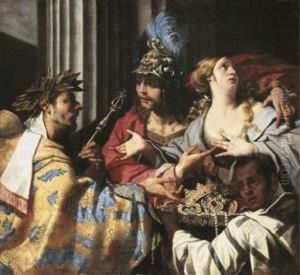 Agamemnon Refusing To Allow Chryses To Ransom His Daughter Chryseis
