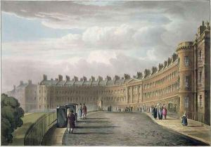 Lansdown Crescent, Bath, 1820 by David Cox