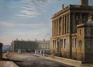 The Royal Crescent, Bath 1820 by David Cox