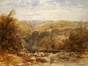 A Derbyshire River 1845 by David Cox