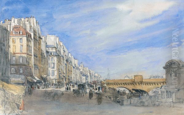 Pont Neuf from the Quai de L'Ecole, Paris - view 1
