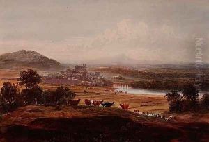 Hay-on-Wye, Herefordshire, c.1830-40 by David Cox