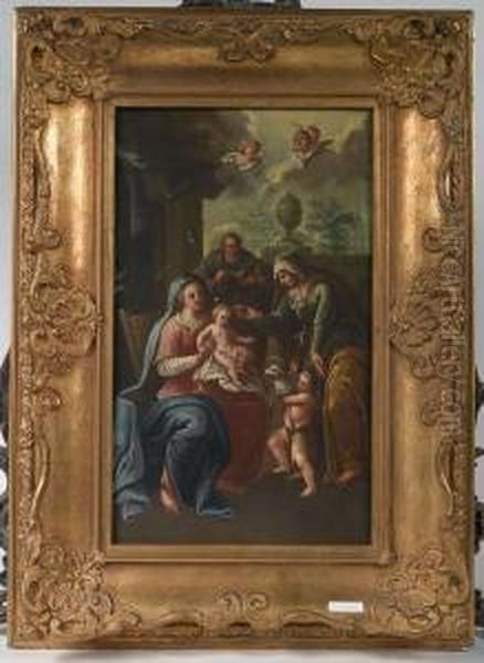 Heilige Familie Mit Dem Johannesknaben. - view 1