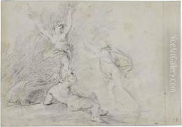 Apollo And Daphne by Giovanni Domenico Ferretti