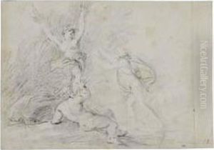 Apollo And Daphne by Giovanni Domenico Ferretti