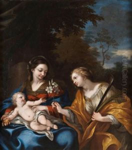 Madonna Con Bambino E Santa Martina