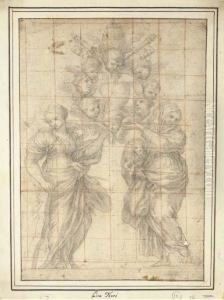 Allegorical Figures Of Obedience And Humility