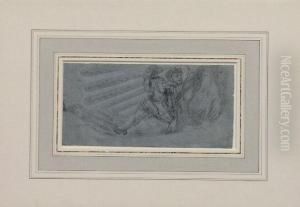 Study For A Ceiling Design At The Sala Di Marte, Pitti Palace,florence by Ciro Ferri