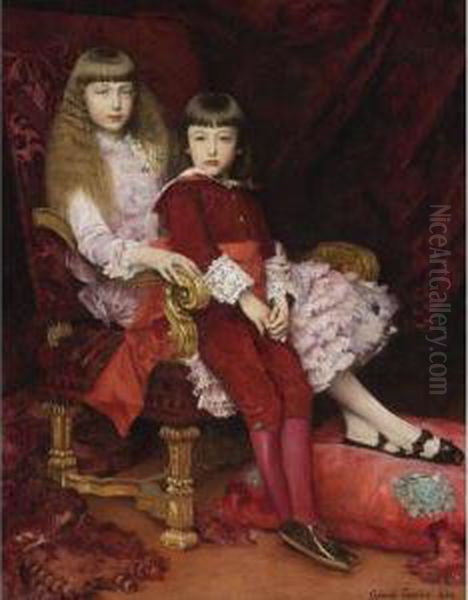 Portrait Of The Duc De Chartres'
Children: The Duc De Guise And One Of His Sisters, The Future Duchesse
De Magenta - view 1
