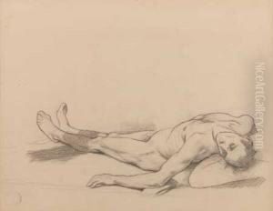 Etude D'homme Nu En Repos
