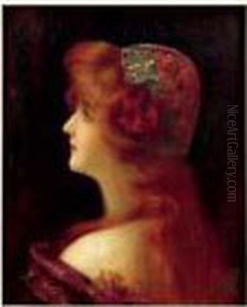 Jeune Femme Rousse De Profil - view 1