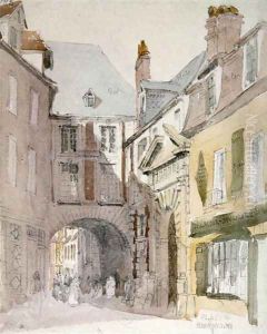Place Barthelme, Paris, c.1829 by David Cox