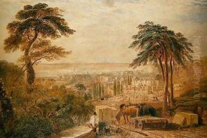 View Over a Town by David Cox