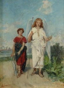 Tobiolo E L'angelo by Egisto Ferroni