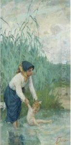 Il Bagno Nel Torrente by Egisto Ferroni