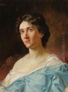 Ritratto Di Dama by Egisto Ferroni