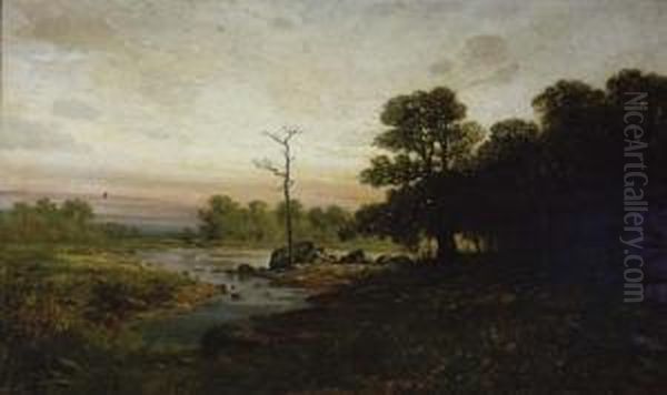Expansive Landscape At Sunset - view 1