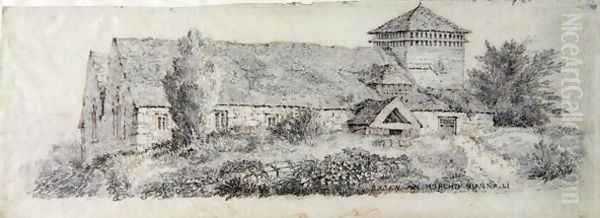Llanfair Church, North Wales, c.1813 - view 1