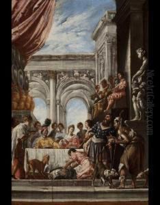 Parabola Di Lazzaro E Del Ricco Epulone by Domenico Fetti