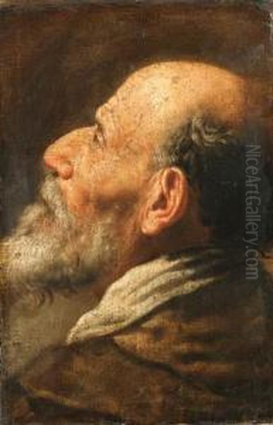 The Head Of A Bearded Man, A Fragment (?) - view 1