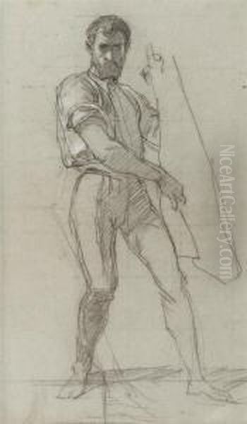 Study
Of A Standing Bearded Man - view 1
