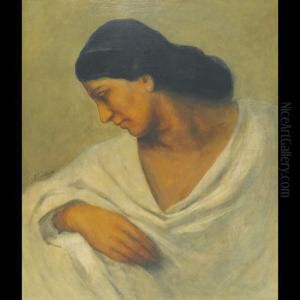 Contemplation by Anselm Friedrich Feuerbach