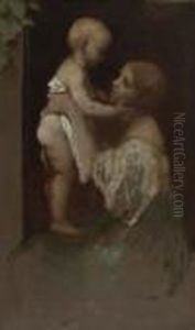 Mutter Mit Kind. by Anselm Friedrich Feuerbach