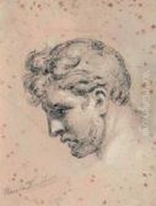 Studienkopf Eines Jungen Mannes
Mit Backenbart. by Anselm Friedrich Feuerbach