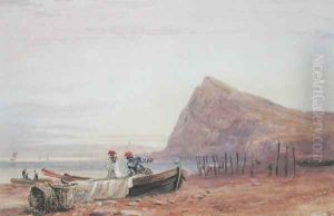 Shakespeare's Cliff, Dover, at Sunset, 1827 by David Cox