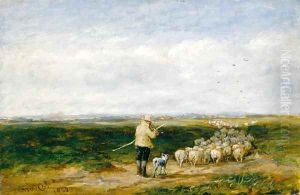 The Shepherd, Return of the Flock, 1850 by David Cox