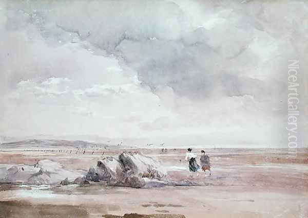 On Lancaster Sands, Low Tide c.1840-47 - view 1