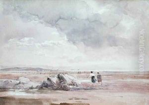 On Lancaster Sands, Low Tide c.1840-47